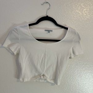 Charlotte Russe Cropped Short Sleeve